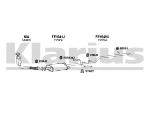 KLARIUS 362058U išmetimo sistema