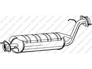 BOSAL 211-381 vidurinis duslintuvas 
 Išmetimo sistema -> Duslintuvas
ESR3195, WCE103880, WCE104310, WCE104311