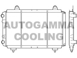 AUTOGAMMA 100035 radiatorius, variklio aušinimas 
 Aušinimo sistema -> Radiatorius/alyvos aušintuvas -> Radiatorius/dalys
1300J9, 1300K3, 1330N4, 1331QZ