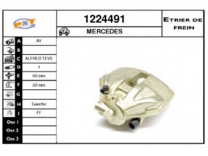 SNRA 1224491 stabdžių apkaba 
 Stabdžių sistema -> Stabdžių matuoklis -> Stabdžių matuoklio montavimas
9014201801, 9014202201