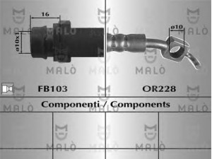 MAL? 80715 stabdžių žarnelė 
 Stabdžių sistema -> Stabdžių žarnelės
31261708