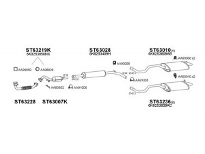 VENEPORTE 630070 išmetimo sistema 
 Išmetimo sistema -> Išmetimo sistema, visa