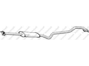 BOSAL 287-503 vidurinis duslintuvas 
 Išmetimo sistema -> Duslintuvas
20300-BM500, 20300-BM500KE