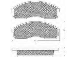 BSF 10677 stabdžių trinkelių rinkinys, diskinis stabdys 
 Techninės priežiūros dalys -> Papildomas remontas
0K56A3323Z, 0K75A3328Z