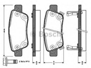 BOSCH 0 986 TB3 014 stabdžių trinkelių rinkinys, diskinis stabdys 
 Techninės priežiūros dalys -> Papildomas remontas
43022-SWW-G01