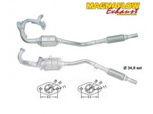 MAGNAFLOW 81830 katalizatoriaus keitiklis 
 Išmetimo sistema -> Katalizatoriaus keitiklis
46409581, 46465295, 46535491, 7724645