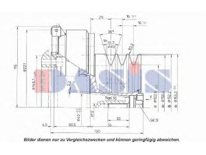 AKS DASIS 851219N magnetinė sankaba, oro kondicionieriaus kompresorius