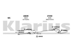 KLARIUS 790023E išmetimo sistema 
 Išmetimo sistema -> Išmetimo sistema, visa