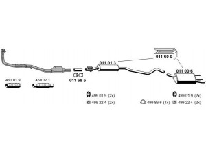 ERNST 050179 išmetimo sistema 
 Išmetimo sistema -> Išmetimo sistema, visa