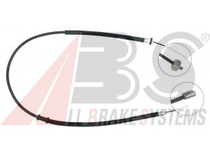 A.B.S. K18086 trosas, stovėjimo stabdys 
 Stabdžių sistema -> Valdymo svirtys/trosai
46752977