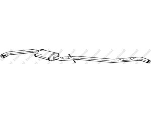 BOSAL 291-001 vidurinis duslintuvas 
 Išmetimo sistema -> Duslintuvas
18 30 3 427 856