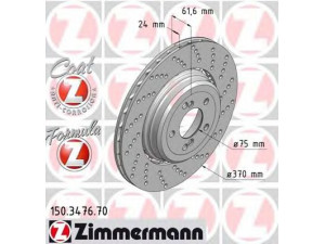 ZIMMERMANN 150.3476.70 stabdžių diskas 
 Dviratė transporto priemonės -> Stabdžių sistema -> Stabdžių diskai / priedai
3421 2 282 808