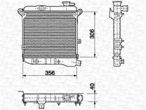 MAGNETI MARELLI 350213450000 radiatorius, variklio aušinimas 
 Aušinimo sistema -> Radiatorius/alyvos aušintuvas -> Radiatorius/dalys
4297890, 4344934