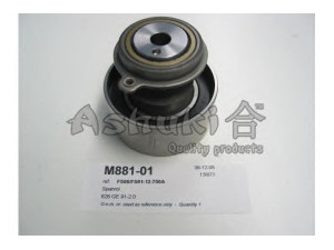ASHUKI M881-01 įtempiklio skriemulys, paskirstymo diržas 
 Techninės priežiūros dalys -> Papildomas remontas
FS01-12-700B, 23599/FEBI, 45-03-313/ASHIKA