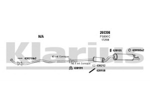KLARIUS 870109E išmetimo sistema 
 Išmetimo sistema -> Išmetimo sistema, visa