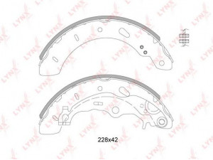 LYNXauto BS-3003 stabdžių trinkelių komplektas 
 Techninės priežiūros dalys -> Papildomas remontas
1696629, 1755477, 1821037, 1833934