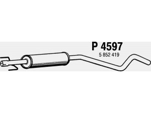 FENNO P4597 vidurinis duslintuvas 
 Išmetimo sistema -> Duslintuvas
5852419