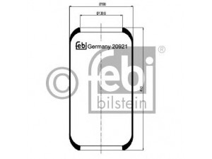 FEBI BILSTEIN 20921 dėklas, pneumatinė pakaba 
 Pakaba -> Pneumatinė pakaba
5.000.288.982, 0 9945 9166, 9945 9166