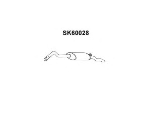 VENEPORTE SK60028 galinis duslintuvas 
 Išmetimo sistema -> Duslintuvas
6U7253609E
