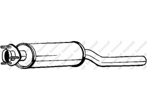 BOSAL 235-103 priekinis duslintuvas 
 Išmetimo sistema -> Duslintuvas
3514023