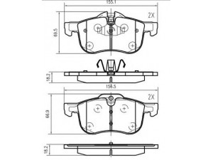 VEMA K644300 stabdžių trinkelių rinkinys, diskinis stabdys 
 Techninės priežiūros dalys -> Papildomas remontas
GBP90342AF, SFP100511