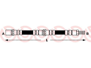 BREMBO T 16 002 stabdžių žarnelė 
 Stabdžių sistema -> Stabdžių žarnelės
9004922118000, 1987481260, BFH4895