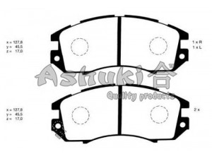 ASHUKI S011-08 stabdžių trinkelių rinkinys, diskinis stabdys 
 Techninės priežiūros dalys -> Papildomas remontas
V9118F004, 0 986 460 984/BOSCH