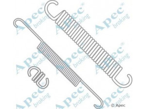 APEC braking KIT629 priedų komplektas, stabdžių trinkelės 
 Stabdžių sistema -> Būgninis stabdys -> Dalys/priedai