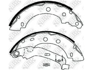 NiBK FN0597 stabdžių trinkelių komplektas