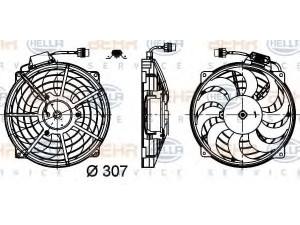 HELLA 8EW 351 030-491 pūtiklis, oro kondicionierius 
 Oro kondicionavimas -> Kondensatorius
93730025
