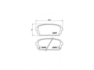 BREMBO P 30 040 stabdžių trinkelių rinkinys, diskinis stabdys 
 Techninės priežiūros dalys -> Papildomas remontas
583021DE00