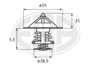ERA 350028 termostatas, aušinimo skystis 
 Aušinimo sistema -> Termostatas/tarpiklis -> Thermostat
063337, 9616090180, 21215-1306015