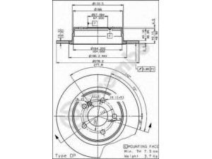 BRECO BS 7389 stabdžių diskas 
 Stabdžių sistema -> Diskinis stabdys -> Stabdžių diskas
1244230512