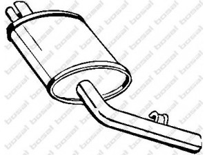 BOSAL 200-453 vidurinis duslintuvas 
 Išmetimo sistema -> Duslintuvas
60.25.006.053