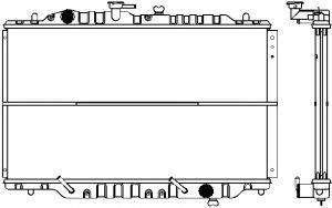SAKURA  Automotive 1161-0212 radiatorius, variklio aušinimas