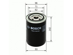 BOSCH 0 986 452 400 alyvos filtras 
 Techninės priežiūros dalys -> Techninės priežiūros intervalai
028 115 561 G, 028 115 561 G