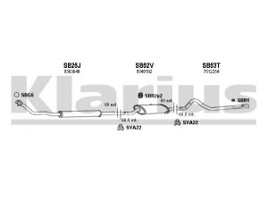 KLARIUS 750022U išmetimo sistema 
 Išmetimo sistema -> Išmetimo sistema, visa