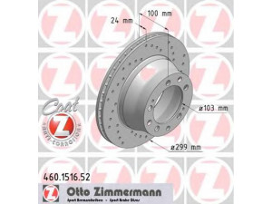 ZIMMERMANN 460.1516.52 stabdžių diskas 
 Dviratė transporto priemonės -> Stabdžių sistema -> Stabdžių diskai / priedai
951 352 041 02