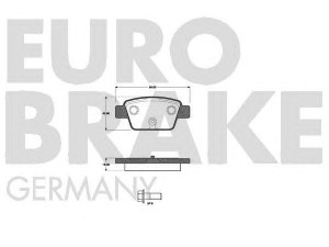 EUROBRAKE 5502222366 stabdžių trinkelių rinkinys, diskinis stabdys 
 Techninės priežiūros dalys -> Papildomas remontas
77362271, 77362768, 77363518, 77364590