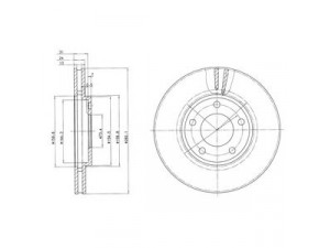 DELPHI BG3383 stabdžių diskas 
 Stabdžių sistema -> Diskinis stabdys -> Stabdžių diskas
04721820AE, 4423368, 4509340, 4523368