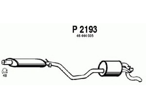 FENNO P2193 galinis duslintuvas 
 Išmetimo sistema -> Duslintuvas
46417821, 46424893, 46444035, 7774598