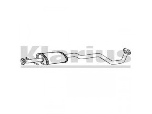 KLARIUS DW24J vidurinis duslintuvas 
 Išmetimo sistema -> Duslintuvas
96264044, 96264076, 96264044, 96264076