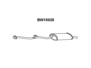 VENEPORTE BW10020 galinis duslintuvas 
 Išmetimo sistema -> Duslintuvas
18101705789, 18101719498