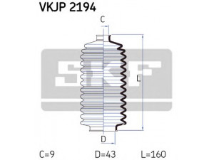 SKF VKJP 2194 gofruotoji membrana, vairavimas 
 Vairavimas -> Gofruotoji membrana/sandarinimai