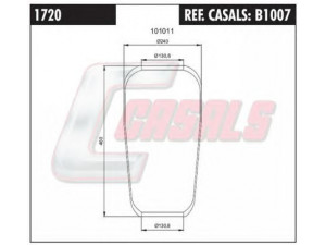 CASALS B1007 dėklas, pneumatinė pakaba 
 Pakaba -> Pneumatinė pakaba
81436010033, 81436010037, 8143601036