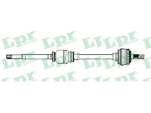 LPR DS52255 kardaninis velenas 
 Ratų pavara -> Kardaninis velenas
6001548720, 7711497417, 8200261841