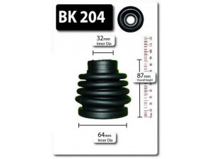 SHAFTEC BK204 gofruotoji membrana, kardaninis velenas 
 Ratų pavara -> Gofruotoji membrana