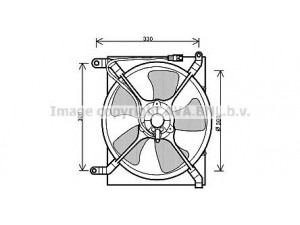 AVA QUALITY COOLING DW7518 ventiliatorius, radiatoriaus