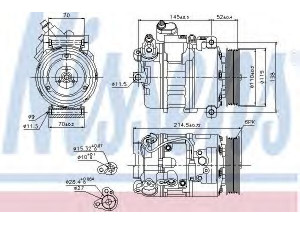 NISSENS 89214 kompresorius, oro kondicionierius 
 Oro kondicionavimas -> Kompresorius/dalys
64509174803, 64526918753, 64526956715