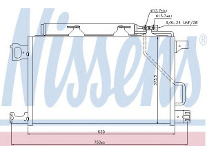 NISSENS 940100 kondensatorius, oro kondicionierius 
 Oro kondicionavimas -> Kondensatorius
203 500 21 54, A2035002154